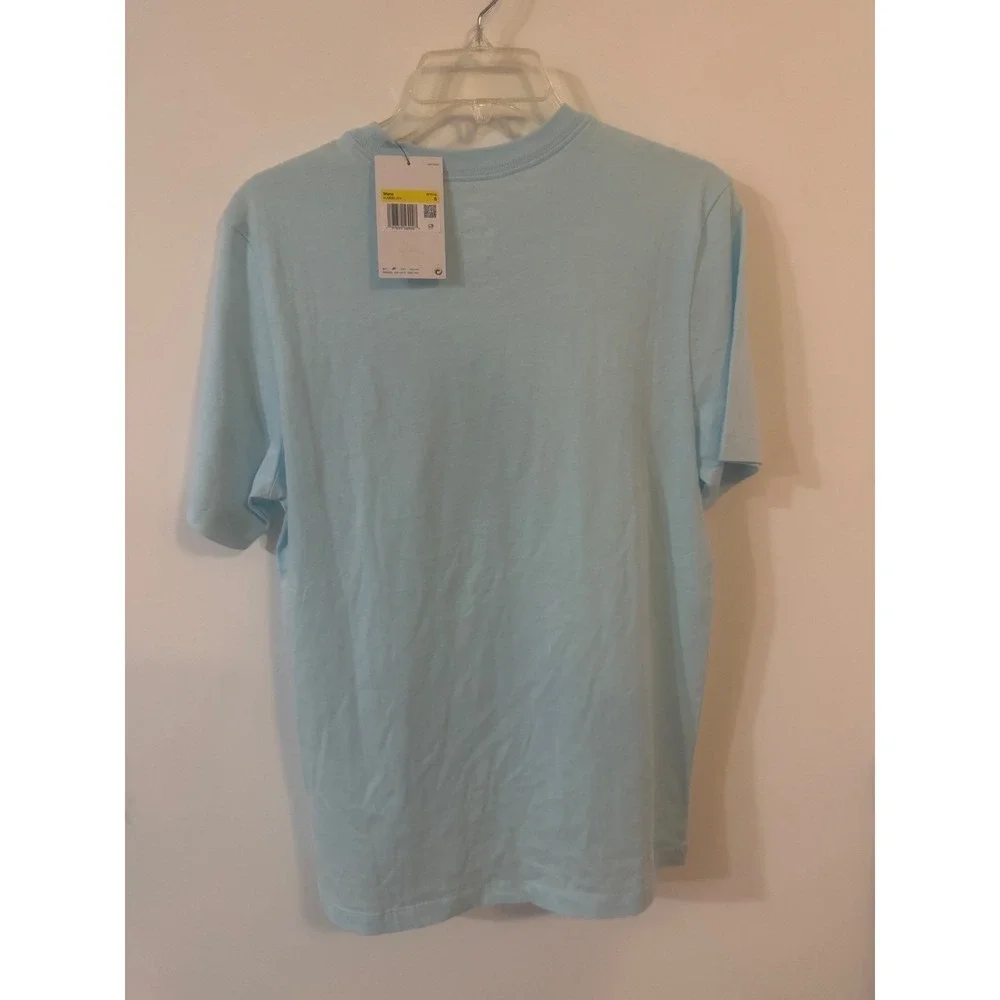 Nike Sportswear Air Graphic Tee‎ Light Blue Cotton T-Shirt Womens Small
